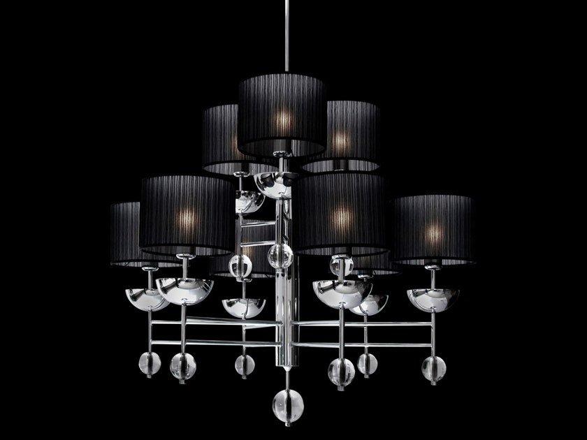 Direct-indirect light metal chandelier | Sweet Symphony H9 by Ilfari