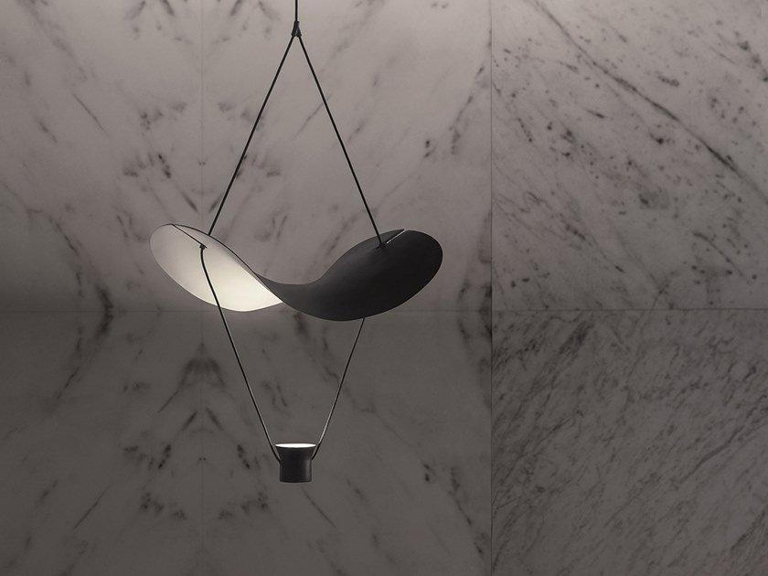 LED painted metal pendant lamp | Vollee S1g by Masiero