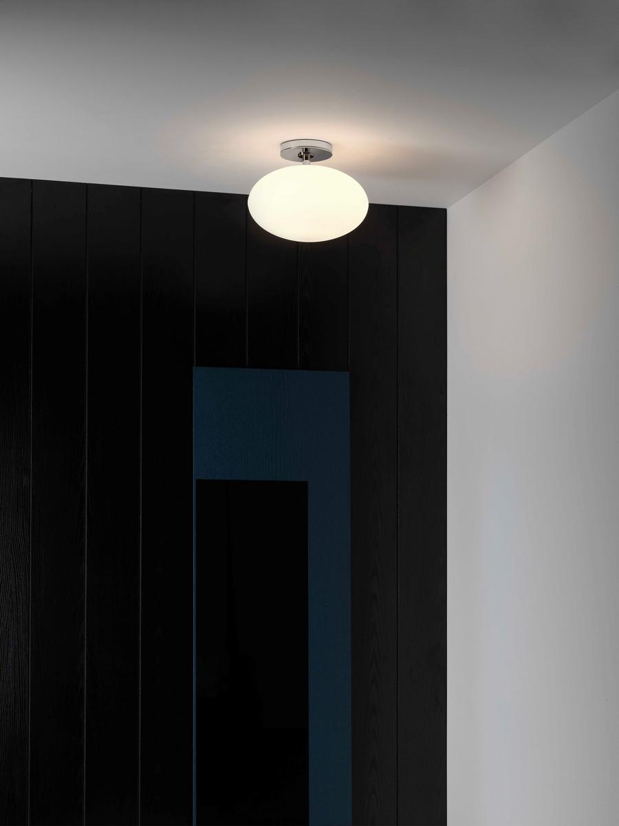 Opal glass ceiling lamp with dimmer | Zeppo by Astro lighting