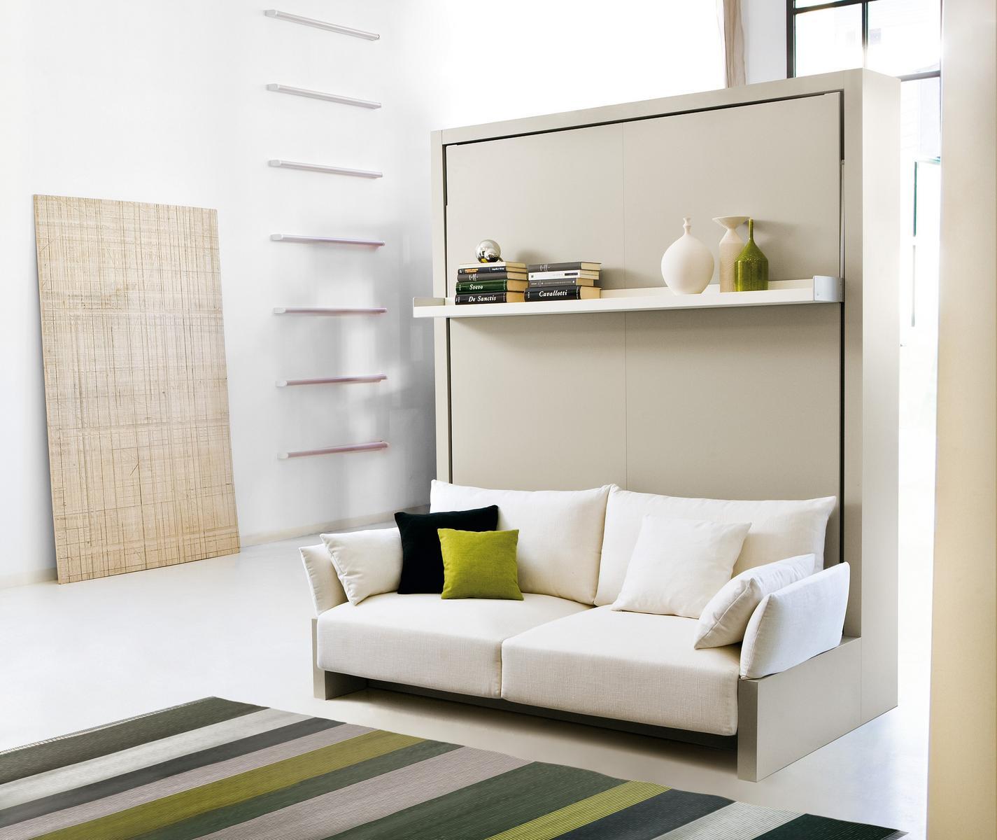 Convertible fabric sofa with storage space | Nuovoliolá 10 by CLEI