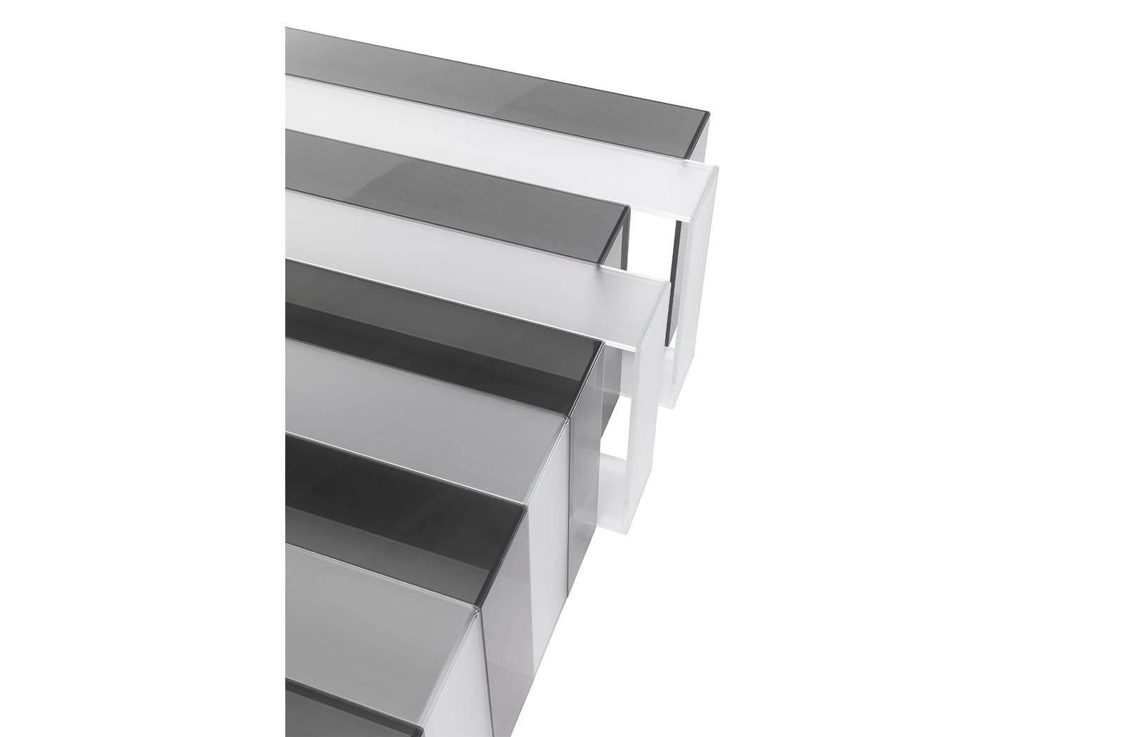 Rectangular glass coffee table | Jenga by Gianfranco Ferre Home