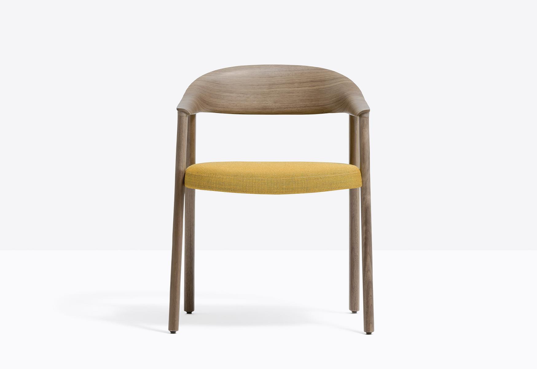 Ash chair with armrests | Héra 2865 by Pedrali