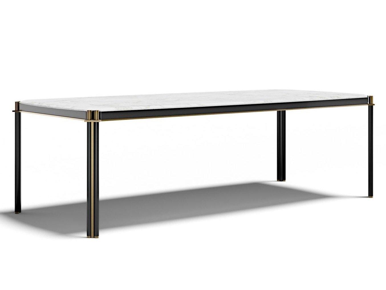 Rectangular marble living room table | Tudor R by Capital Collection