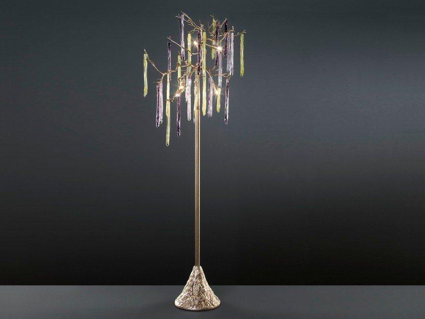 Handmade bronze floor lamp | Glamour Pa622/5 by Serip