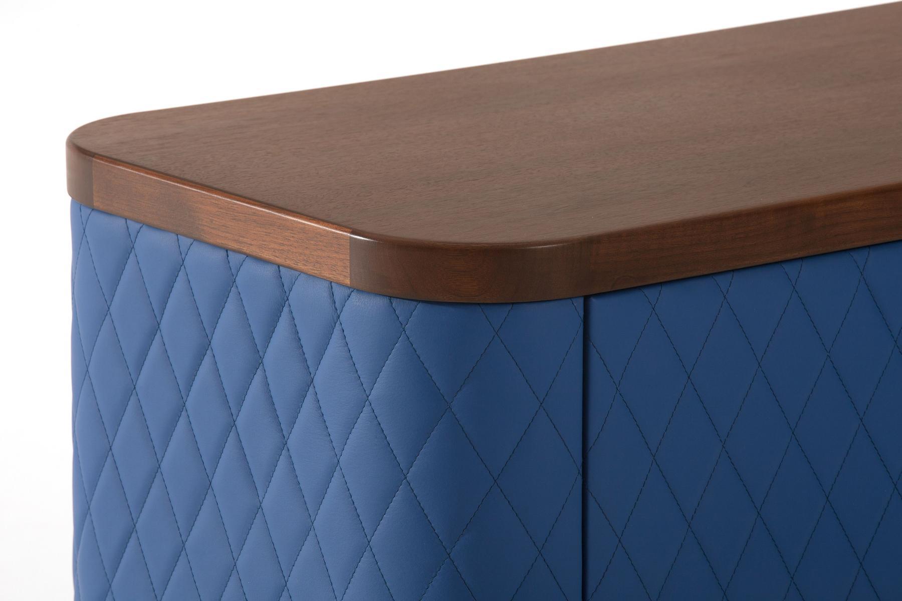 Leather sideboard with doors | Tiffany by Tonin Casa