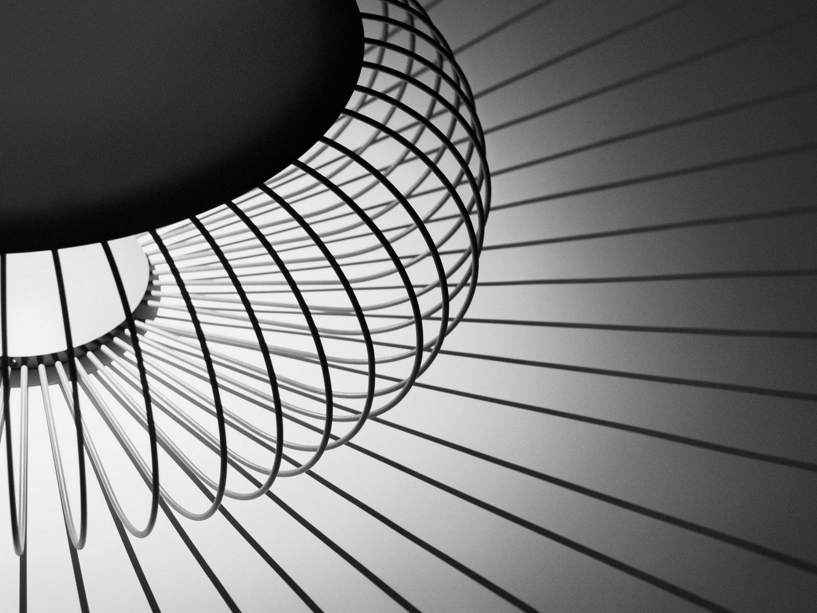 LED steel floor lamp | Meridiano by Vibia