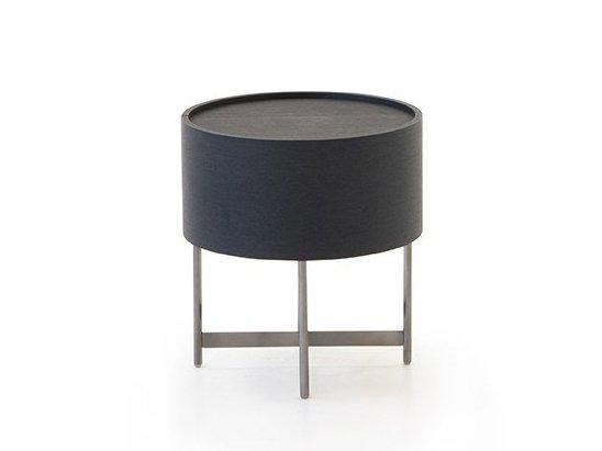 Round bedside table with drawers | Dedalo by Pianca