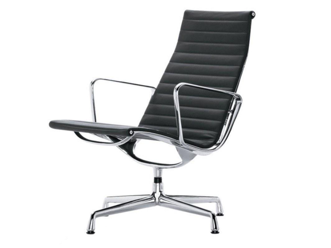 Fabric chair with 4-spoke base with armrests | Ea 115 by Vitra