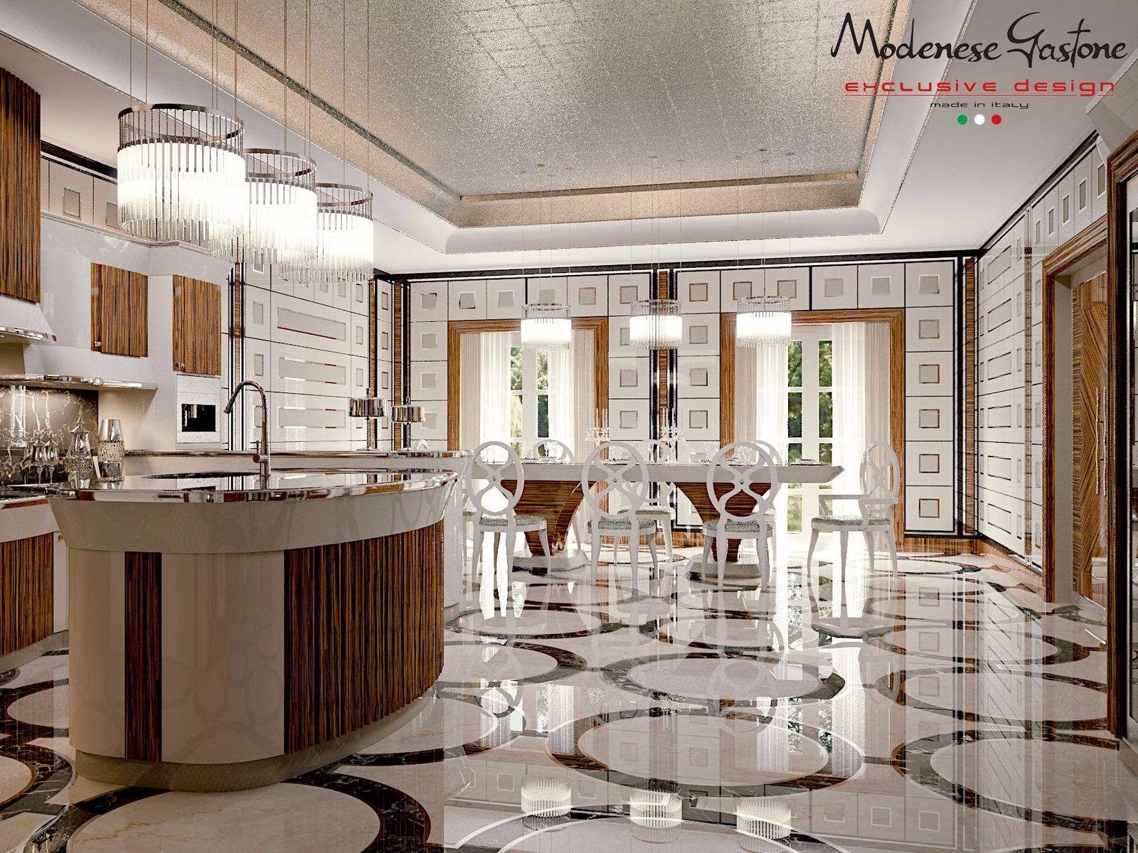Custom zebrano kitchen Modenese Gastone Arrogance