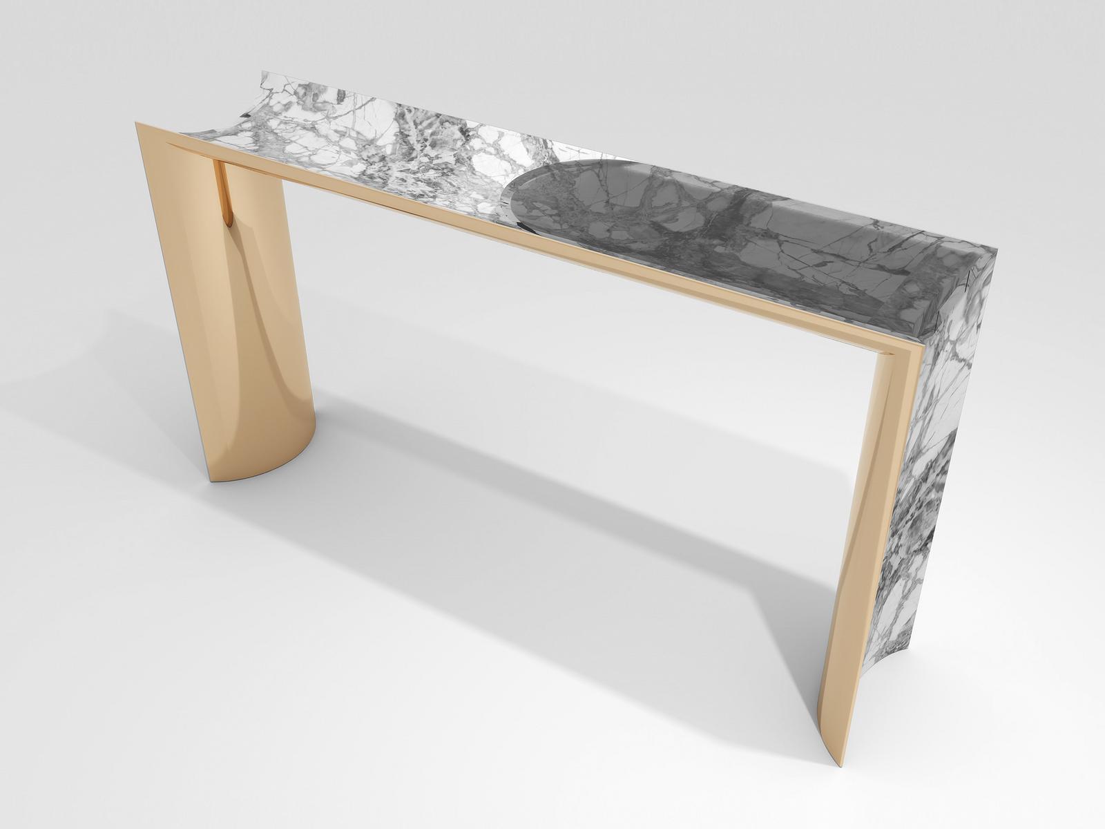 Rectangular wooden console table | Ekos by Visionnair