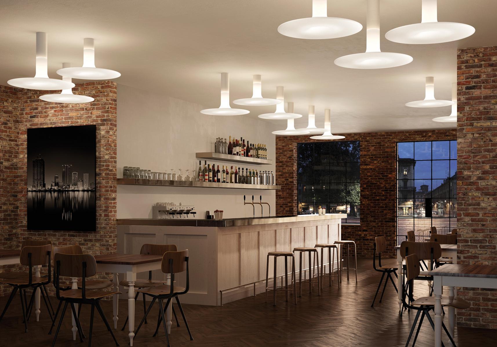 Polyethylene ceiling lamp | Louis by Kundalini