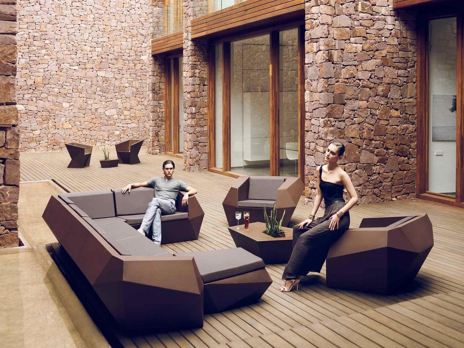 Modular garden sofa | Faz by Vondom