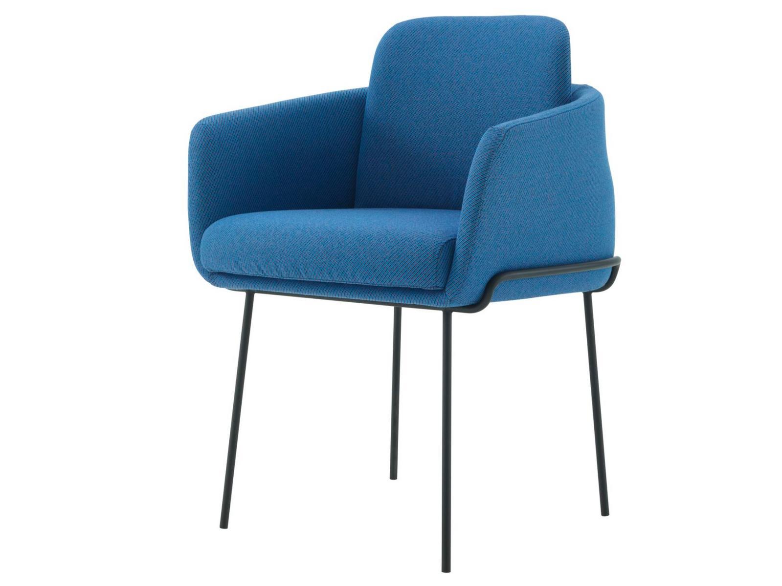 Upholstered fabric chair with armrests | Tadao by Ligne Roset