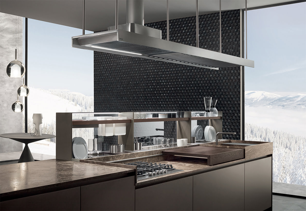 Fenix kitchen with handles Ernestomeda Soul