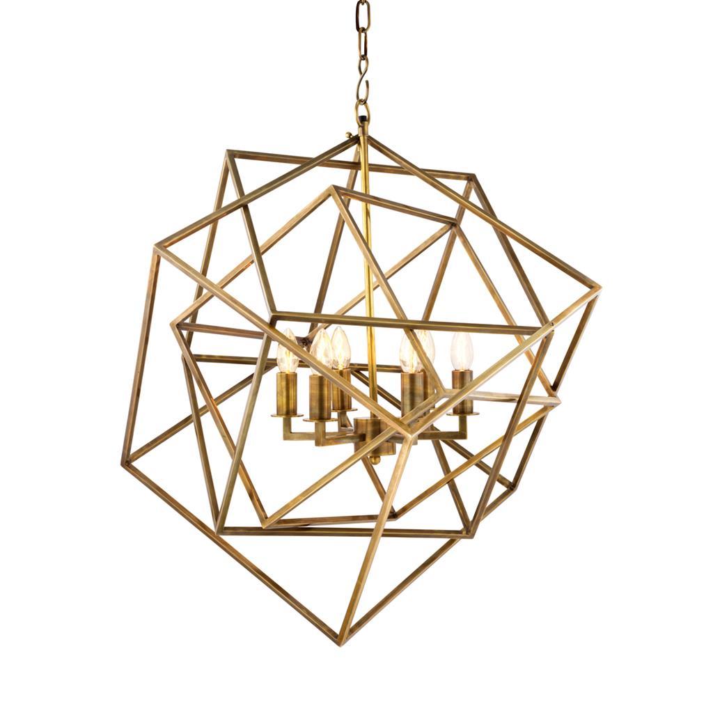 Metal pendant lamp | Matrix by Eichholtz