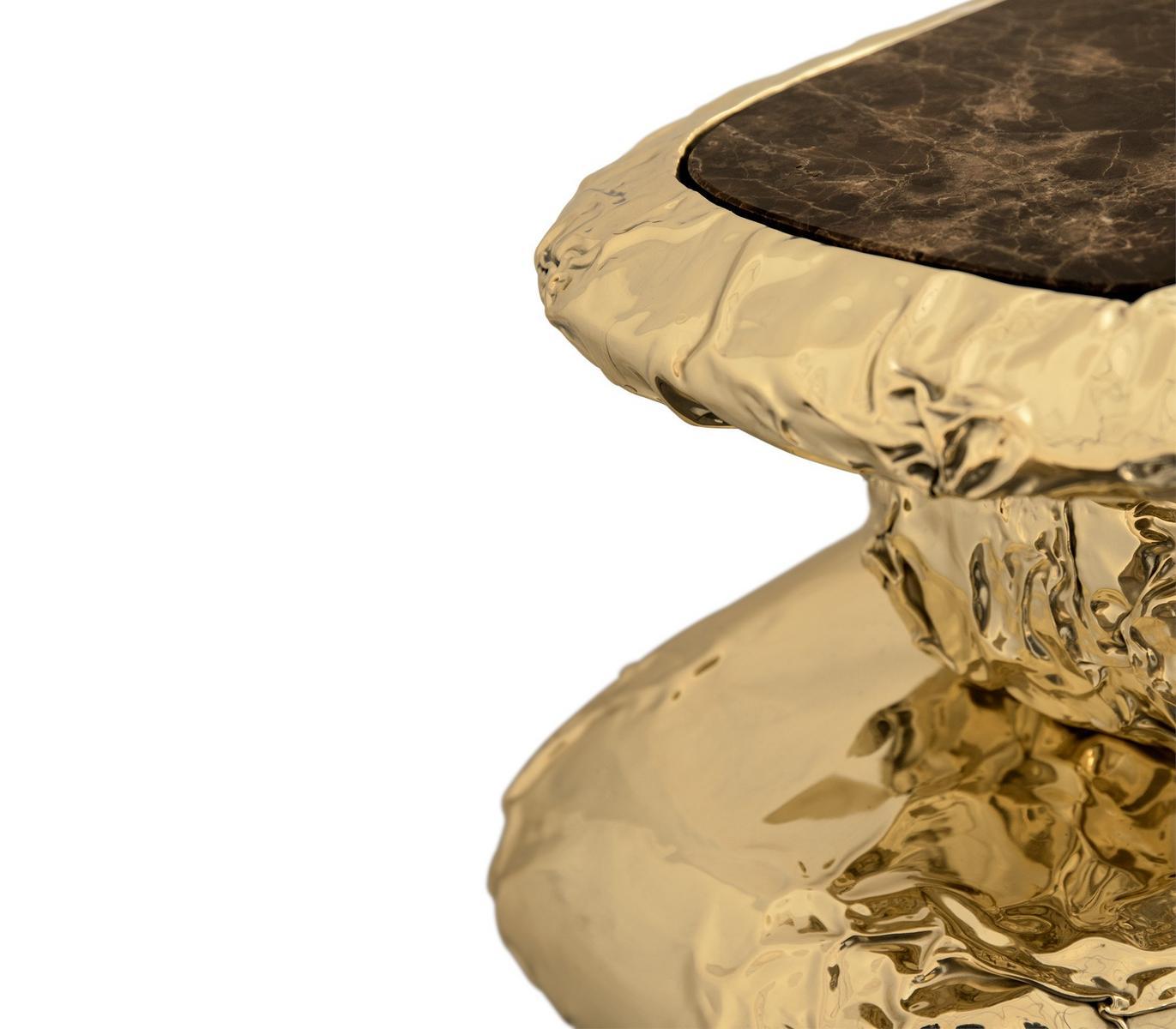 Brass console table | Stonehenge by Boca Do Lobo