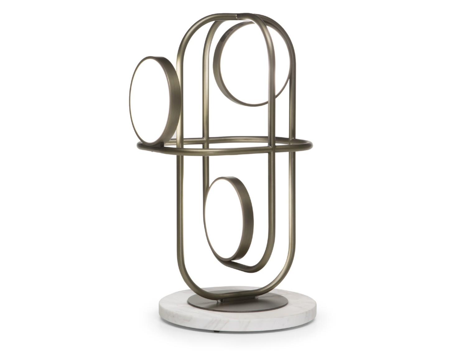 LED metal table lamp | Circle by Natuzzi Italia