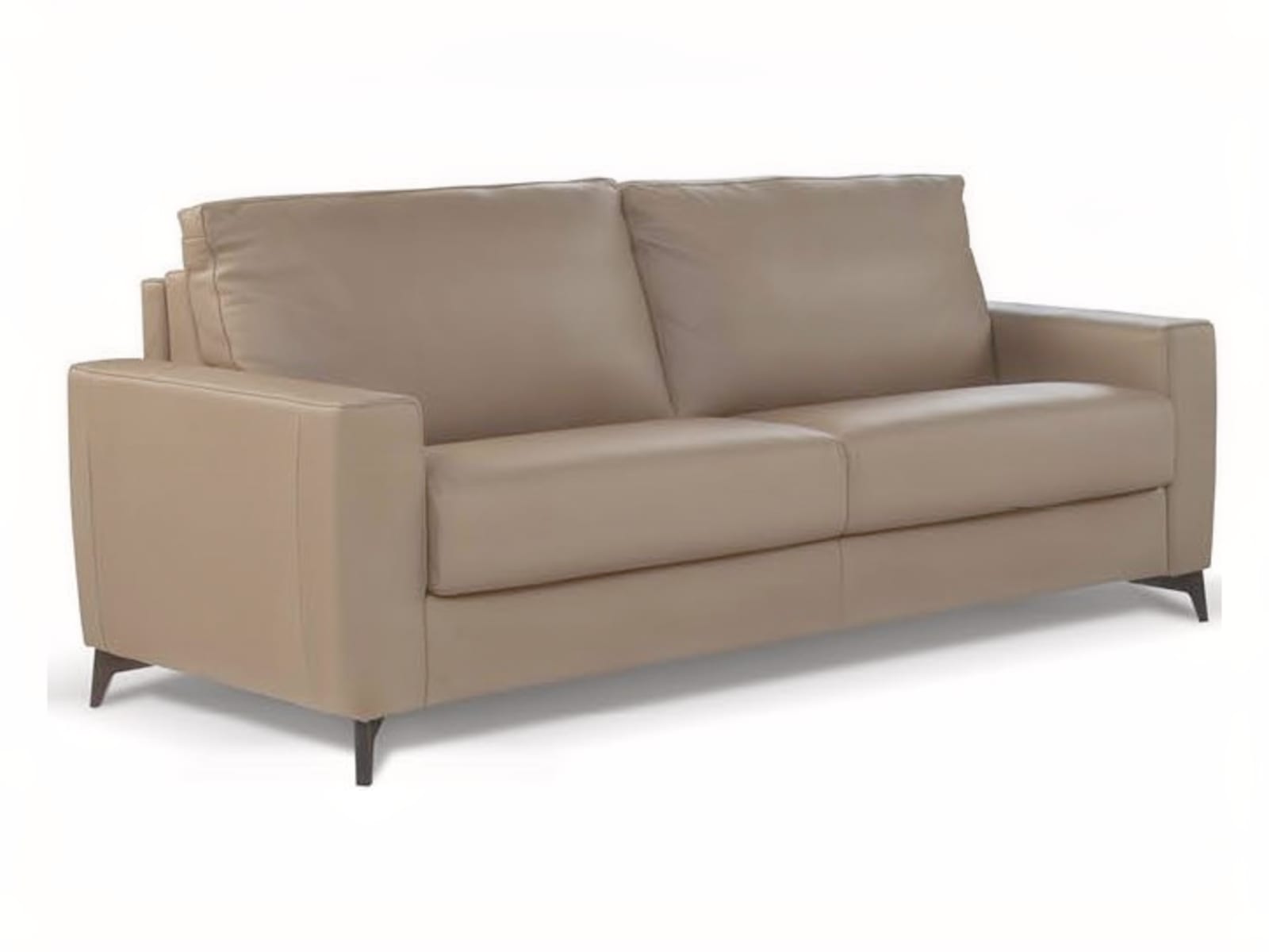 The Alfa sofa boasts a sleek, minimalist design ideal for any home, with options for a thicker mattress and an enclosed base. | Alfa by Calia Italia