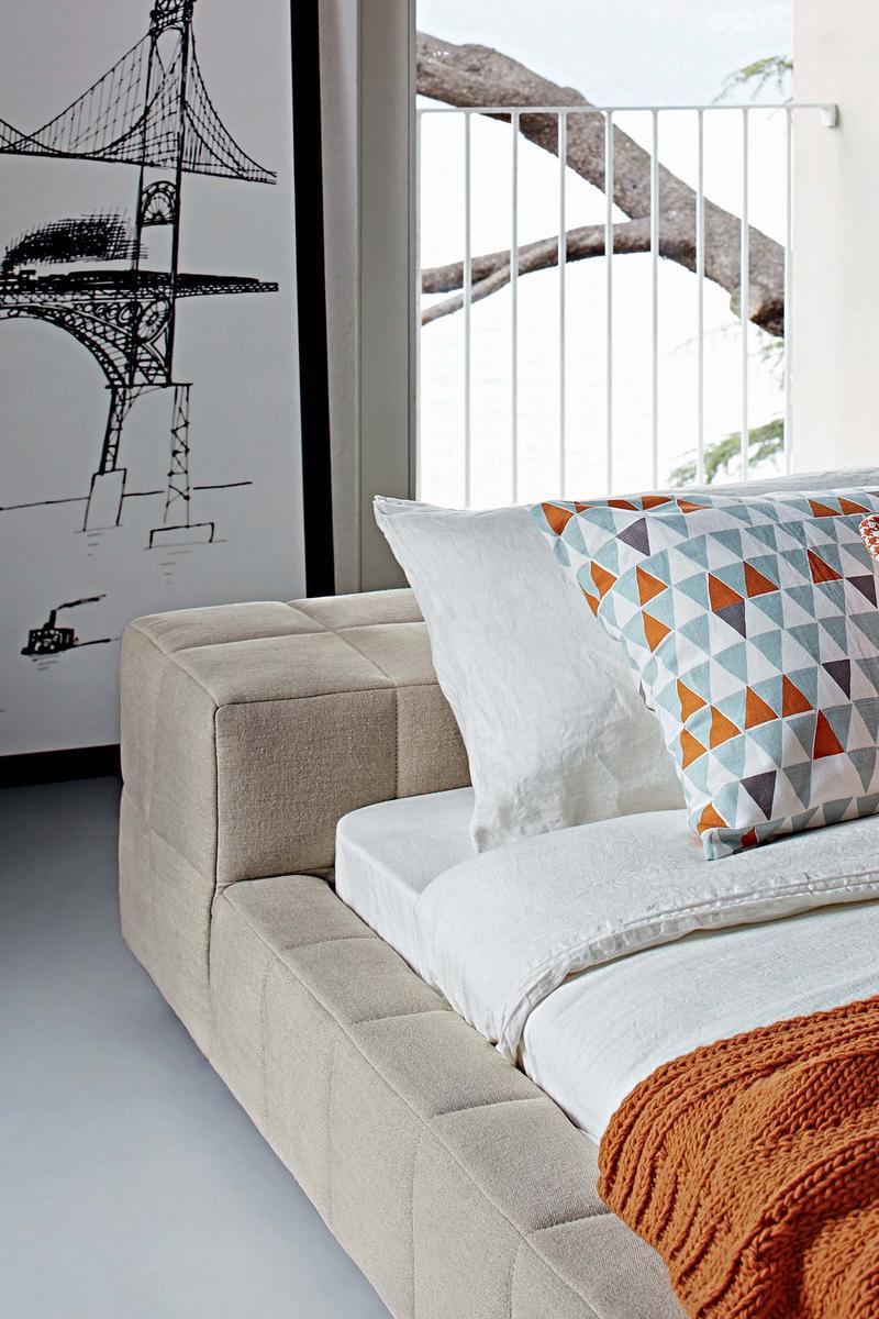 Double bed with removable cover | Squaring by Bonaldo