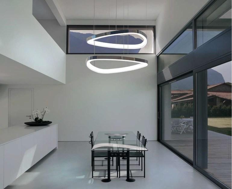 LED aluminium pendant lamp | Soft Delta by Sattler