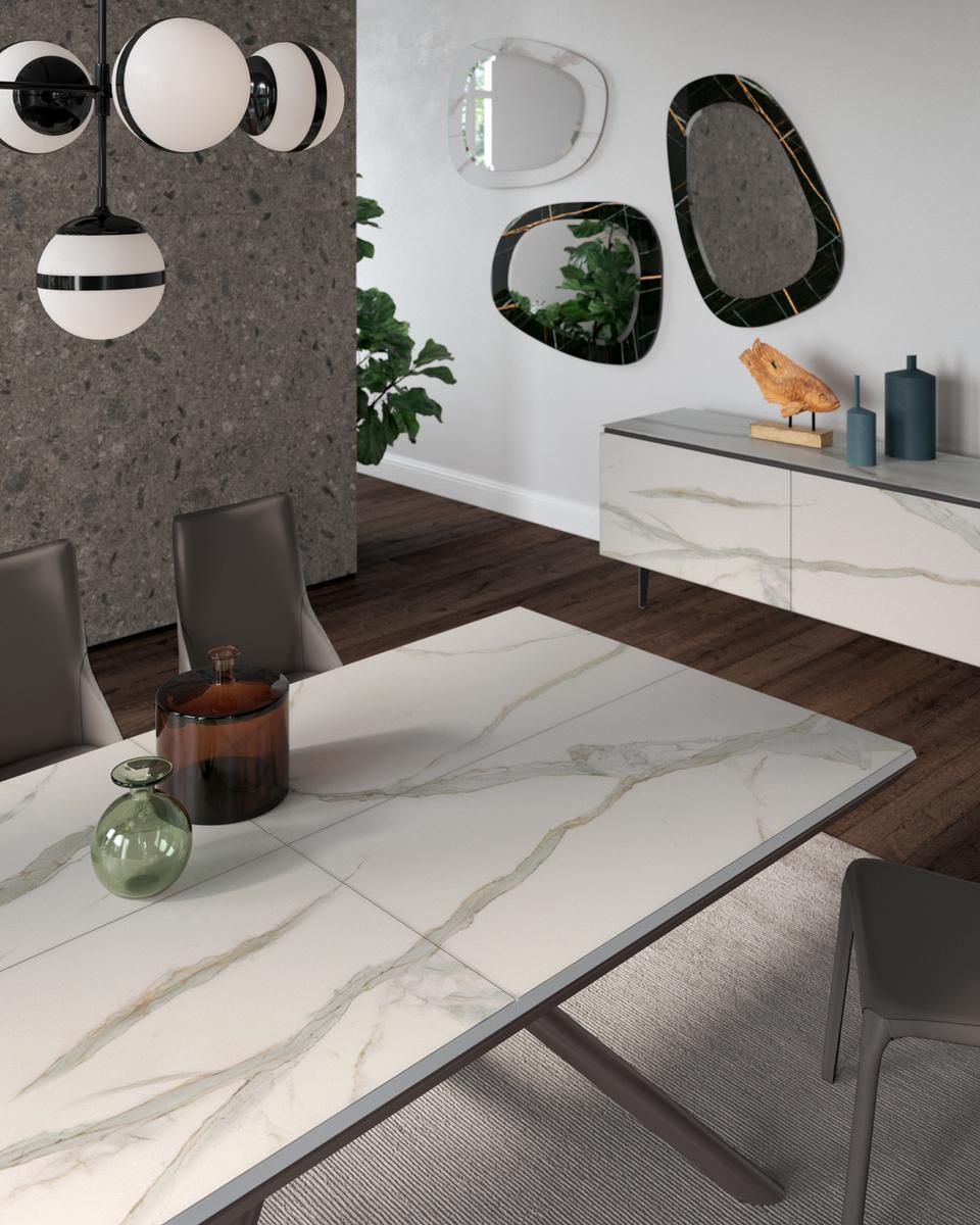 Wall-mounted glass mirror | Miami Vice by Ozzio Italia