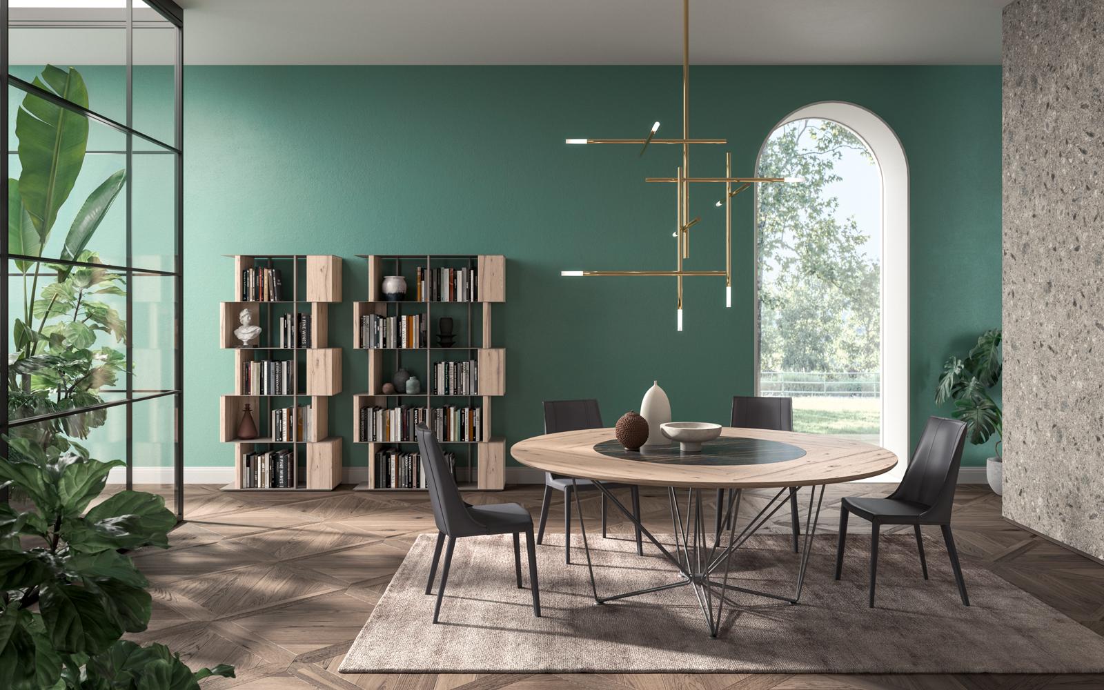 Tanned leather restaurant chair | Loren by Ozzio Italia