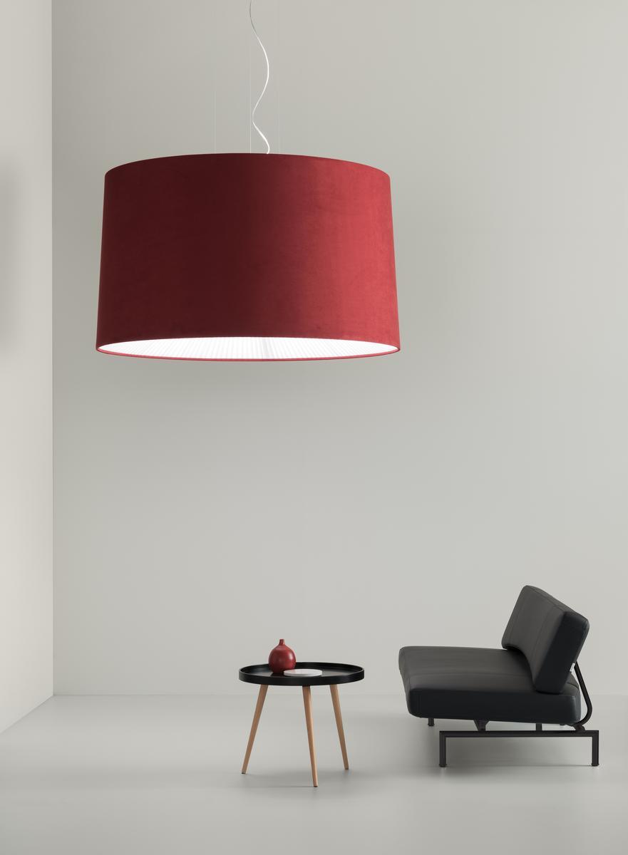 Suede fabric pendant lamp | Velvet by Axolight