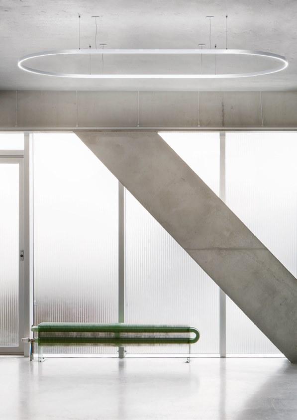 LED extruded aluminium pendant lamp | Zirkol Oval by Nemo