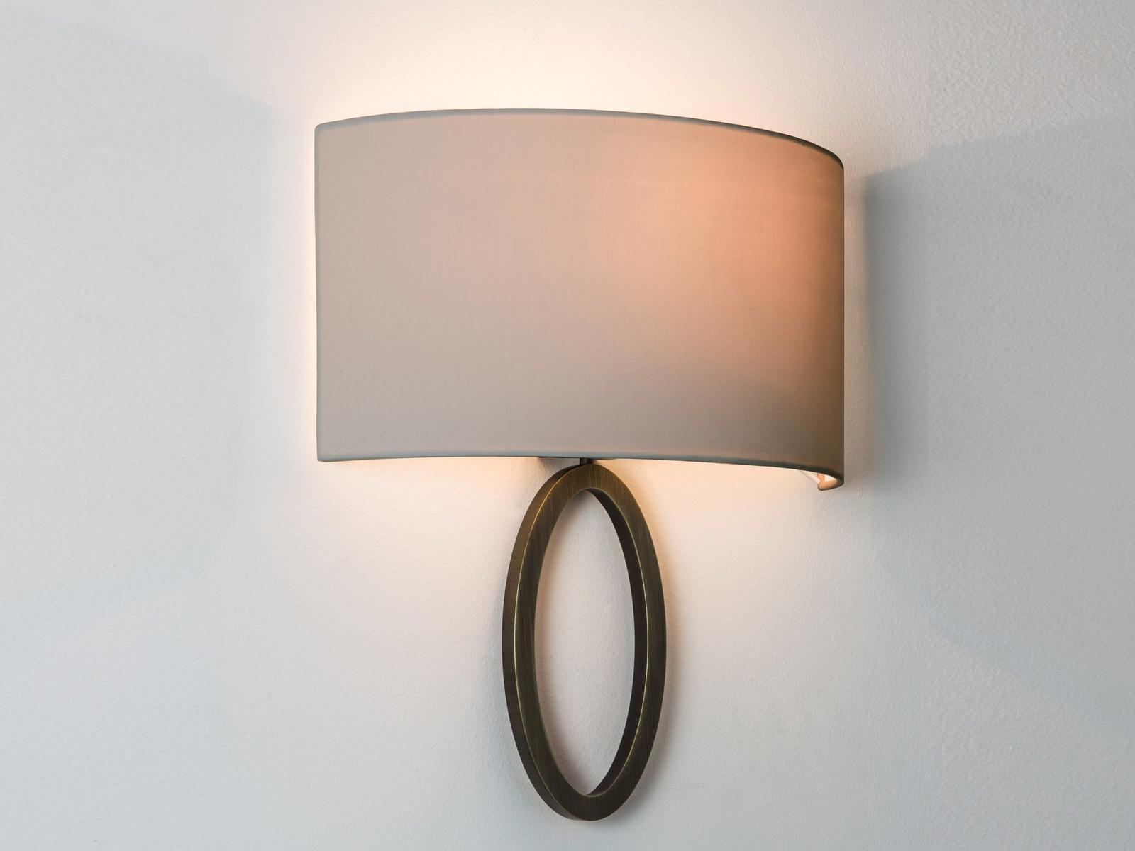 Wall lamp in steel and fabric | Lima by Astro lighting