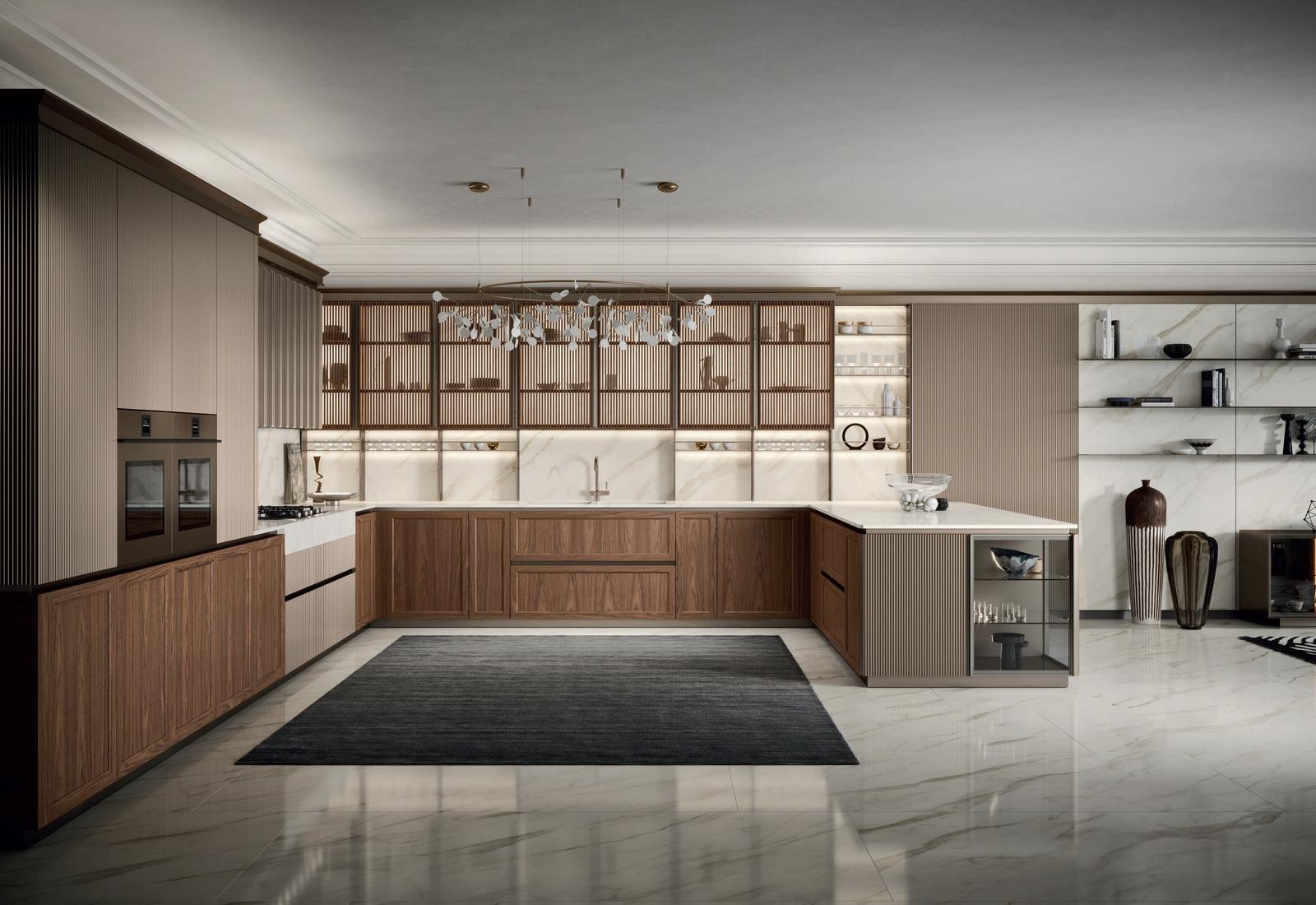 Stone kitchen with handles FM bottega d'Arte Celine
