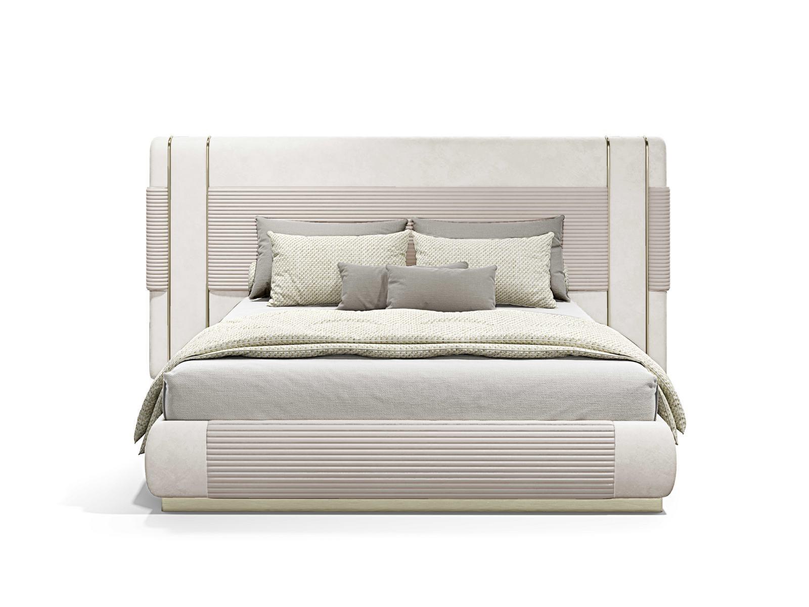 Fabric double bed with high headboard | Frey by Capital Collection