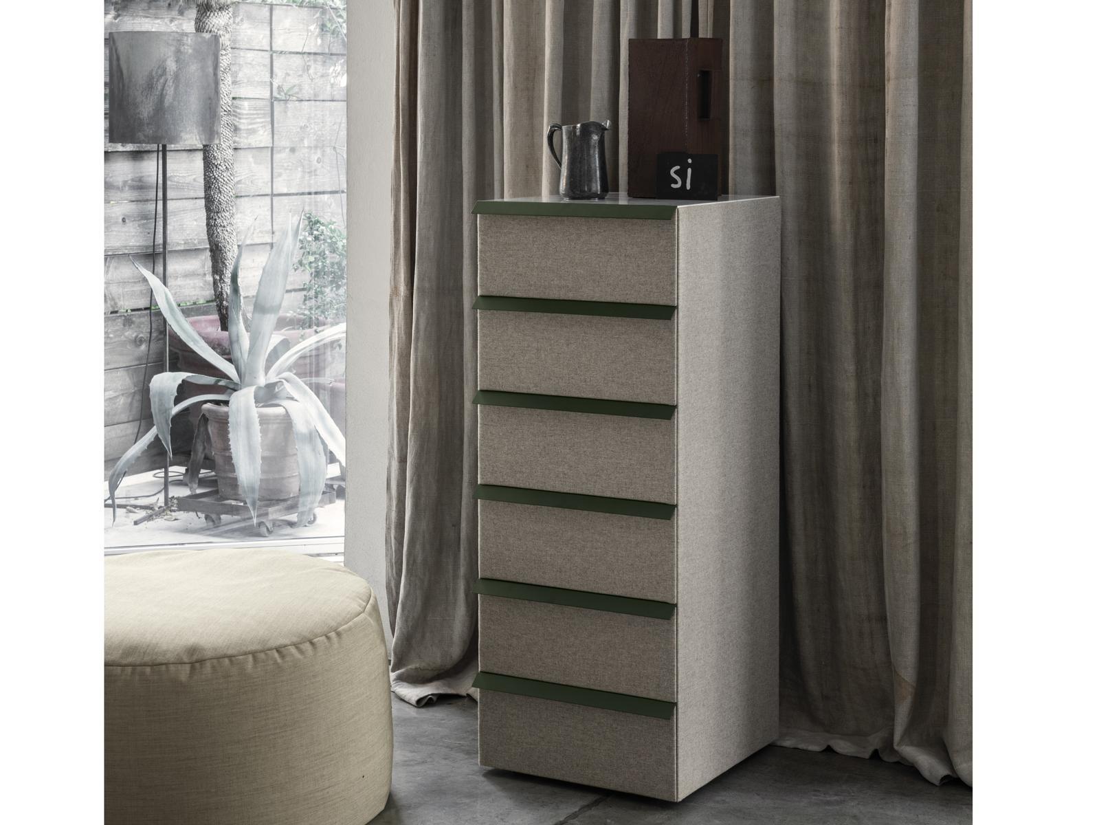 Wooden and fabric storage system | Oikos by Bolzan letti