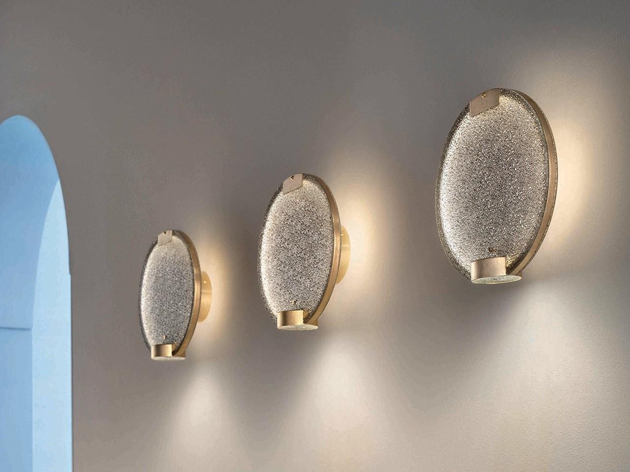 LED glass wall light | Horo A by Masiero