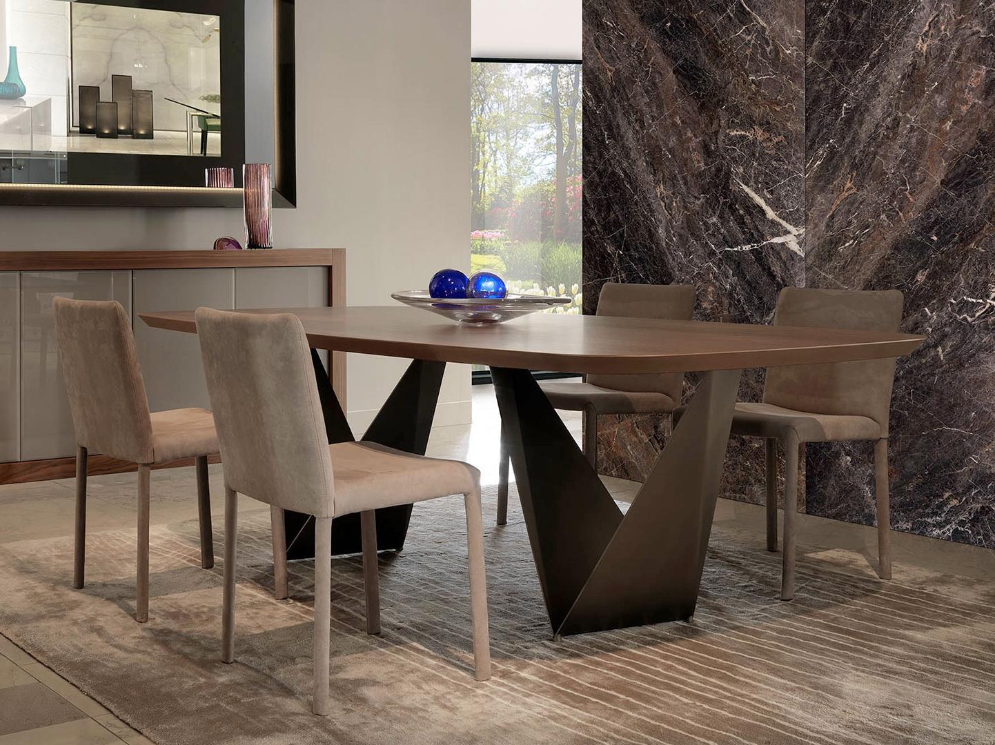 Rectangular wooden dining table | Prisma by Reflex