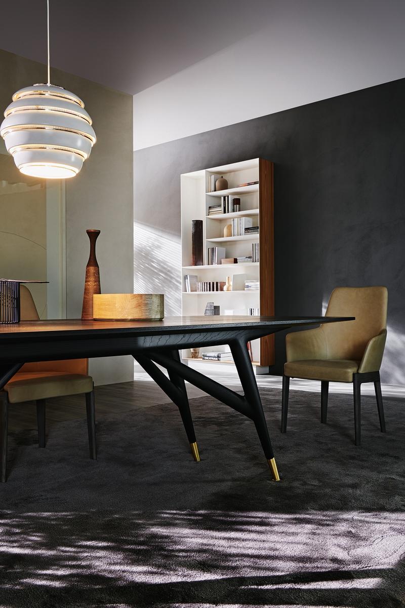 Rectangular ash meeting table | D.859.1 by Molteni