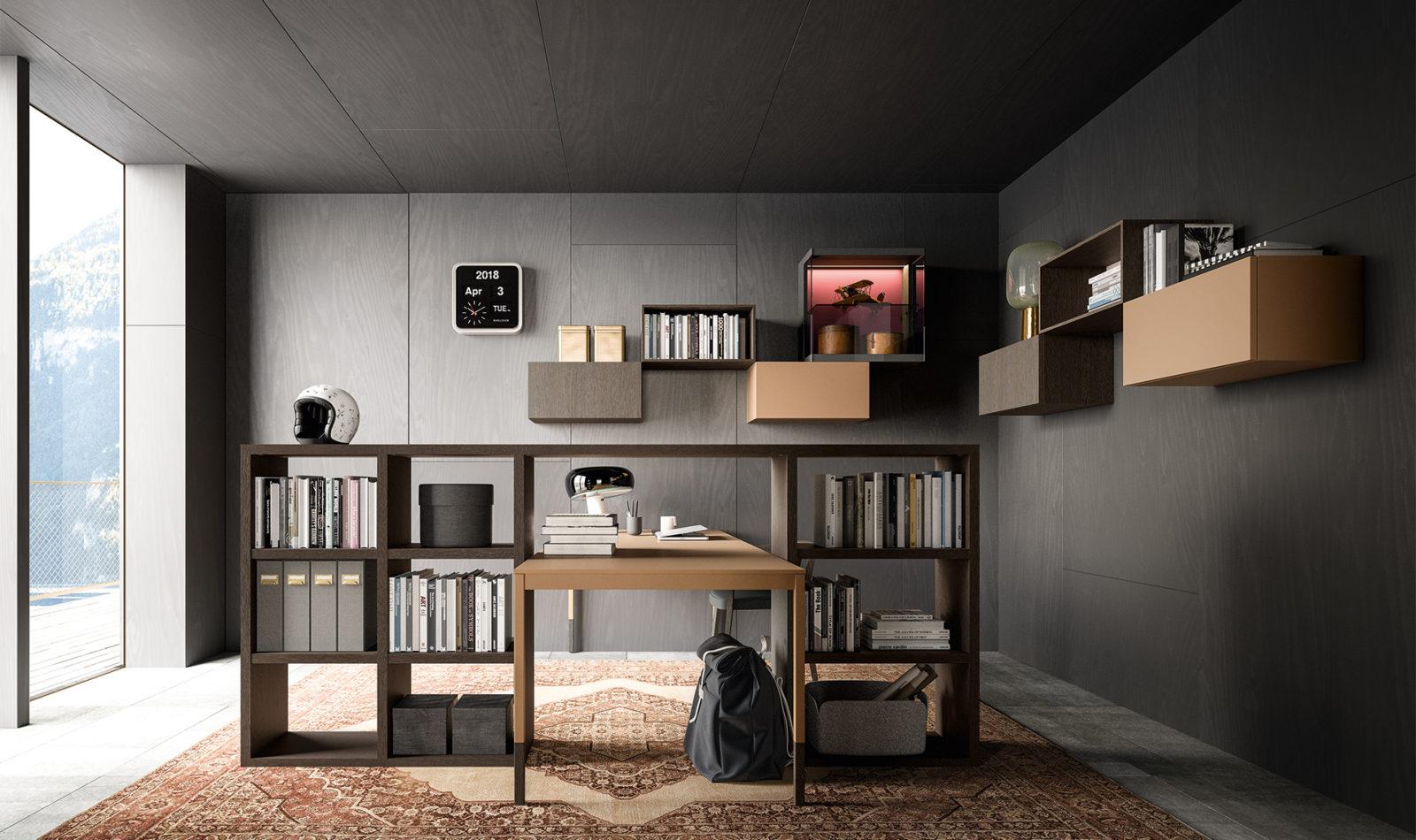Modular wood storage wall | My Space by ALF Dafre