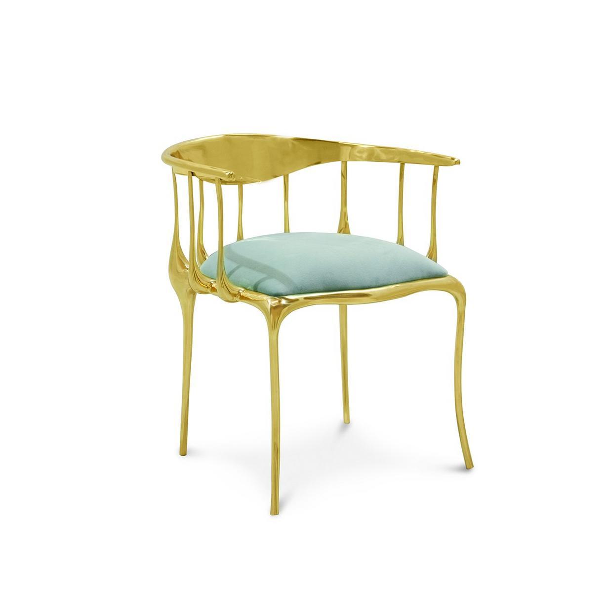 Brass chair with integrated cushion | Nº 11 by Boca Do Lobo