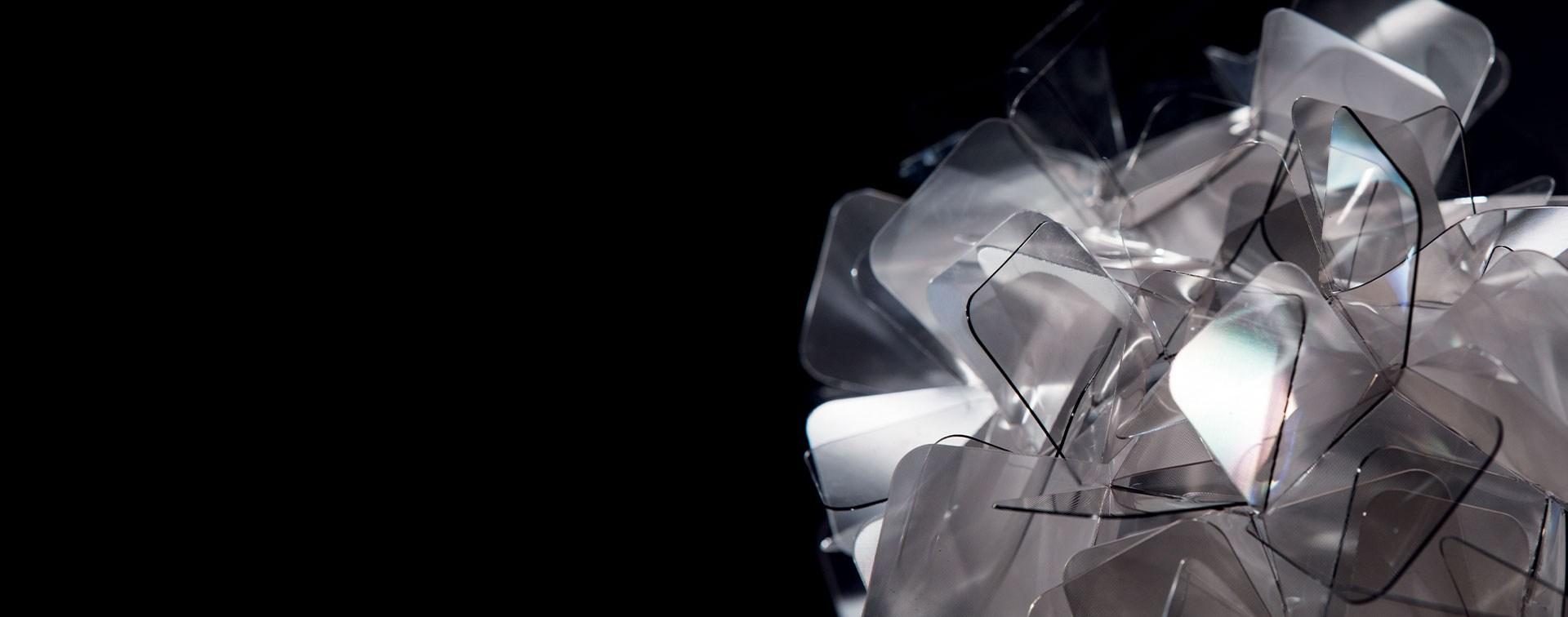 LED Cristalflex® pendant lamp | Clizia Fumé Small by Slamp