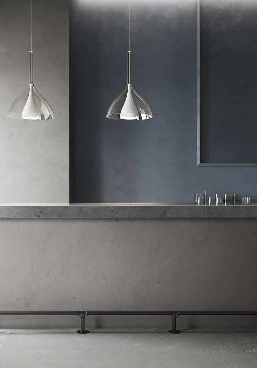 Direct light plexiglass pendant lamp | Floob by Kundalini