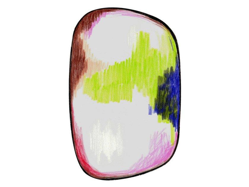 Contemporary style fabric rug | Scribble Green Blue Pink by Moooi