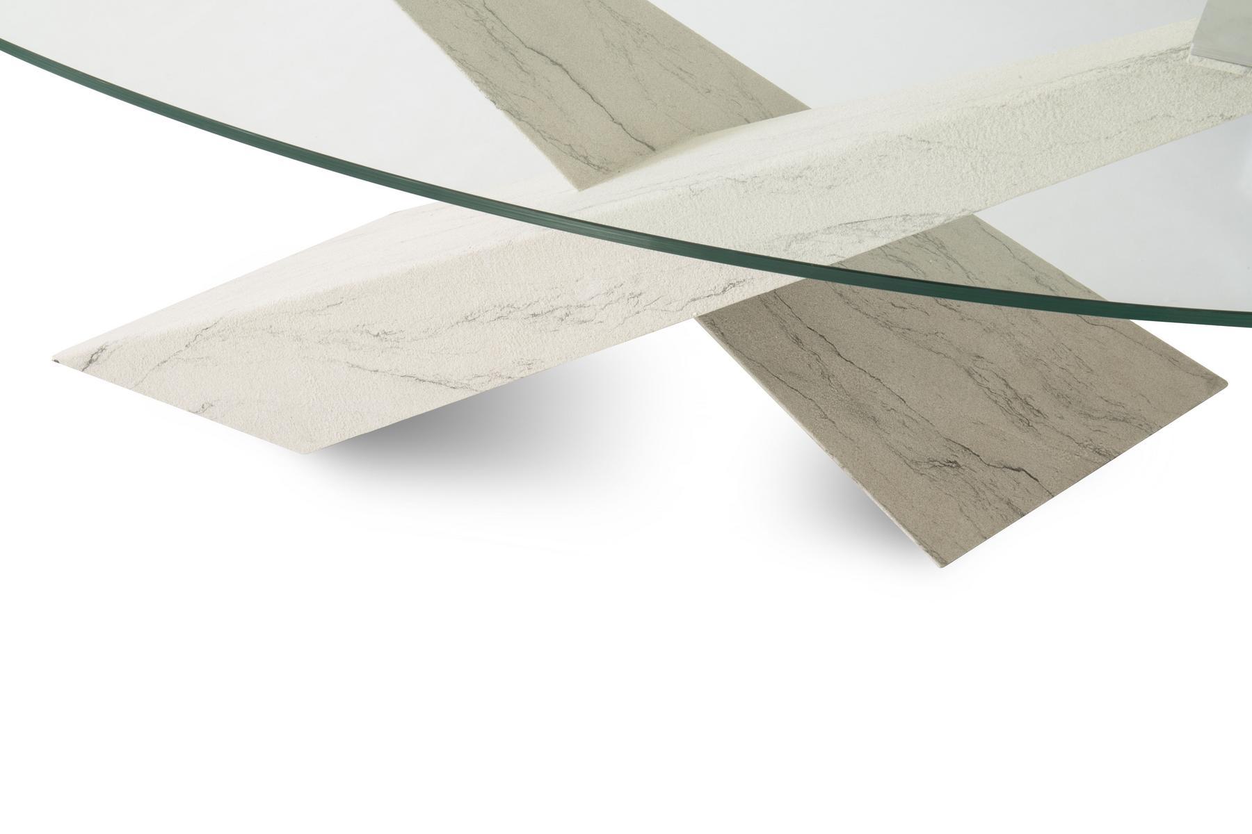 Rectangular crystal table | Living - Stone And Glass by Riflessi