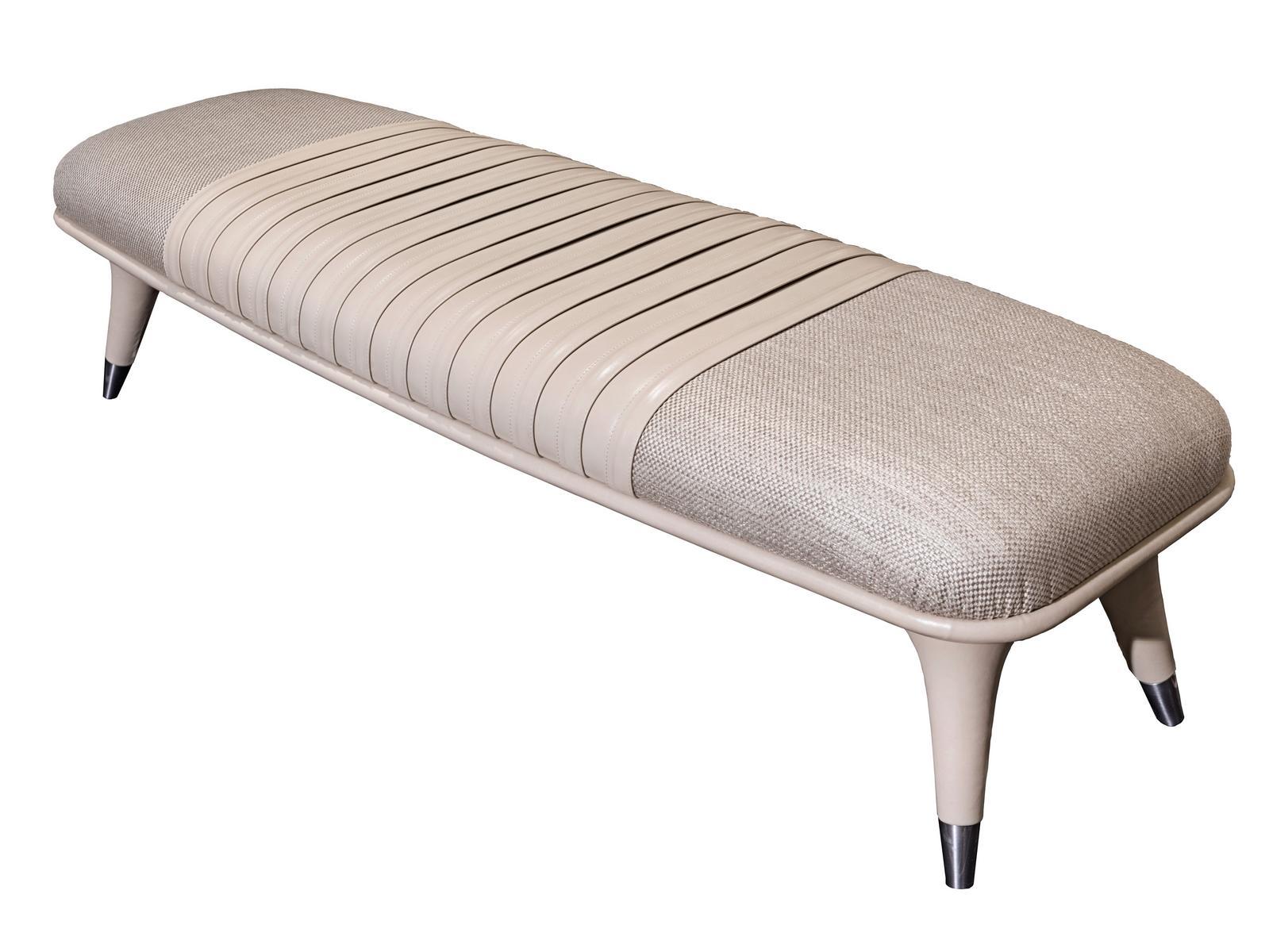 Upholstered fabric bench | Princess by Visionnair