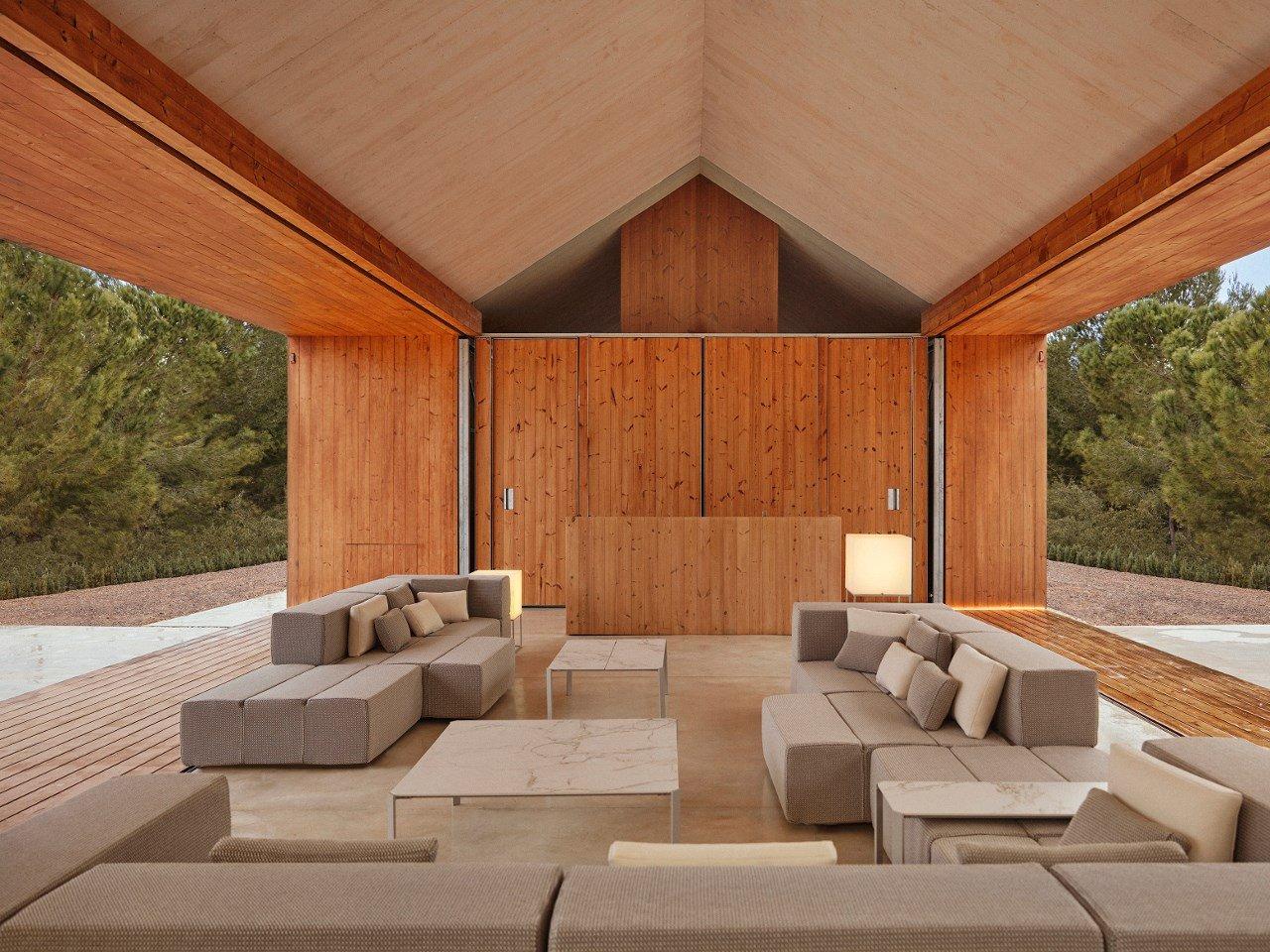 Sectional fabric garden sofa | Tablet by Vondom