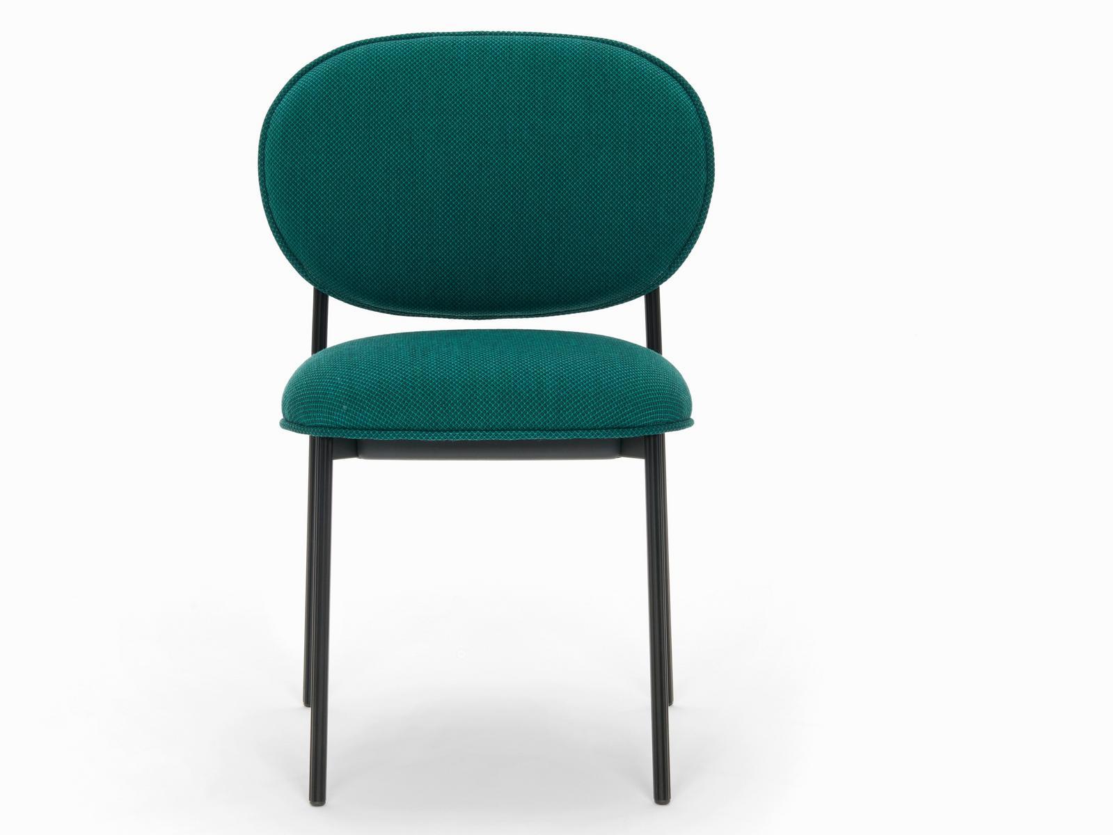 Upholstered stackable fabric chair | Blume 2950 by Pedrali