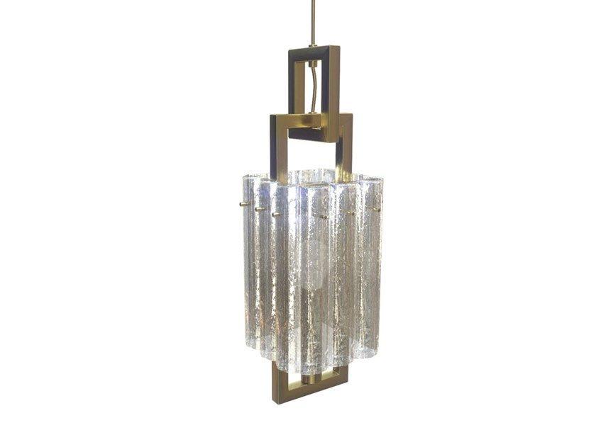 Suspension lamp in metal and glass | Crek S1 by Masiero