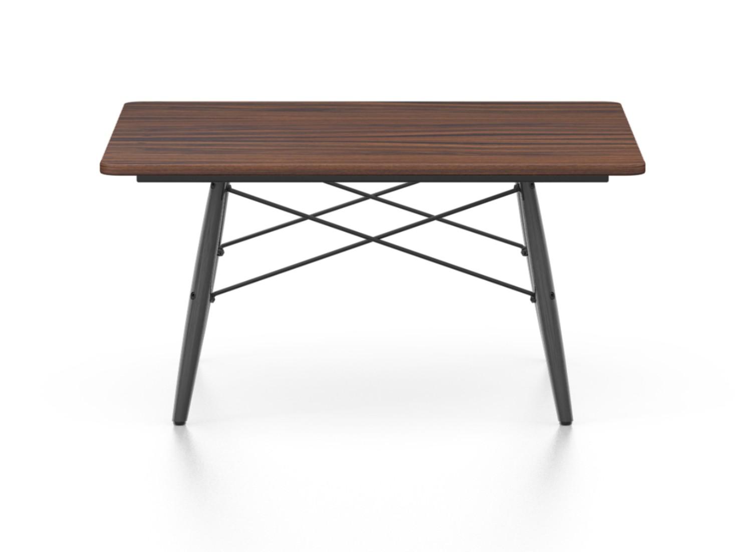 Square coffee table with solid American walnut top | Eames Coffee Table by Vitra