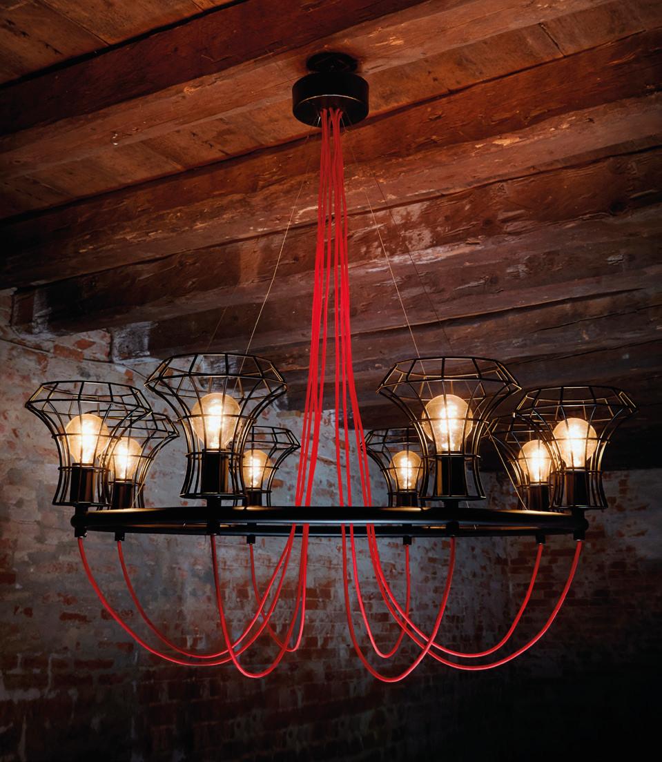 Direct light iron chandelier | Queen Cage by Zava