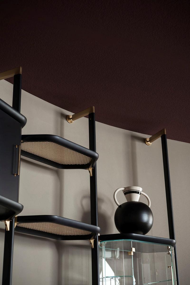 Wall-mounted metal bookcase | Libelle by Baxter