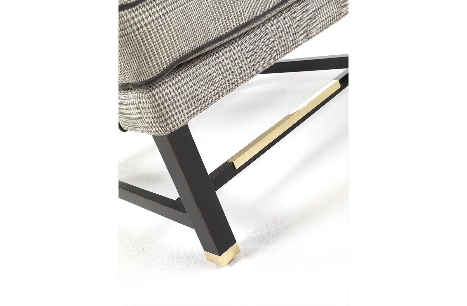 Bergere fabric armchair with armrests | Ayla by Gianfranco Ferre Home