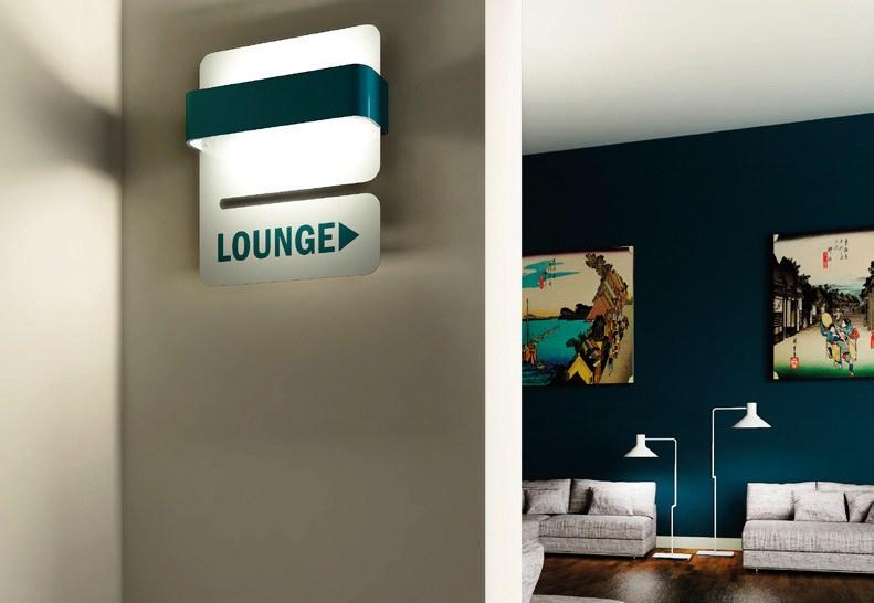 LED iron wall light | Manta by Zava